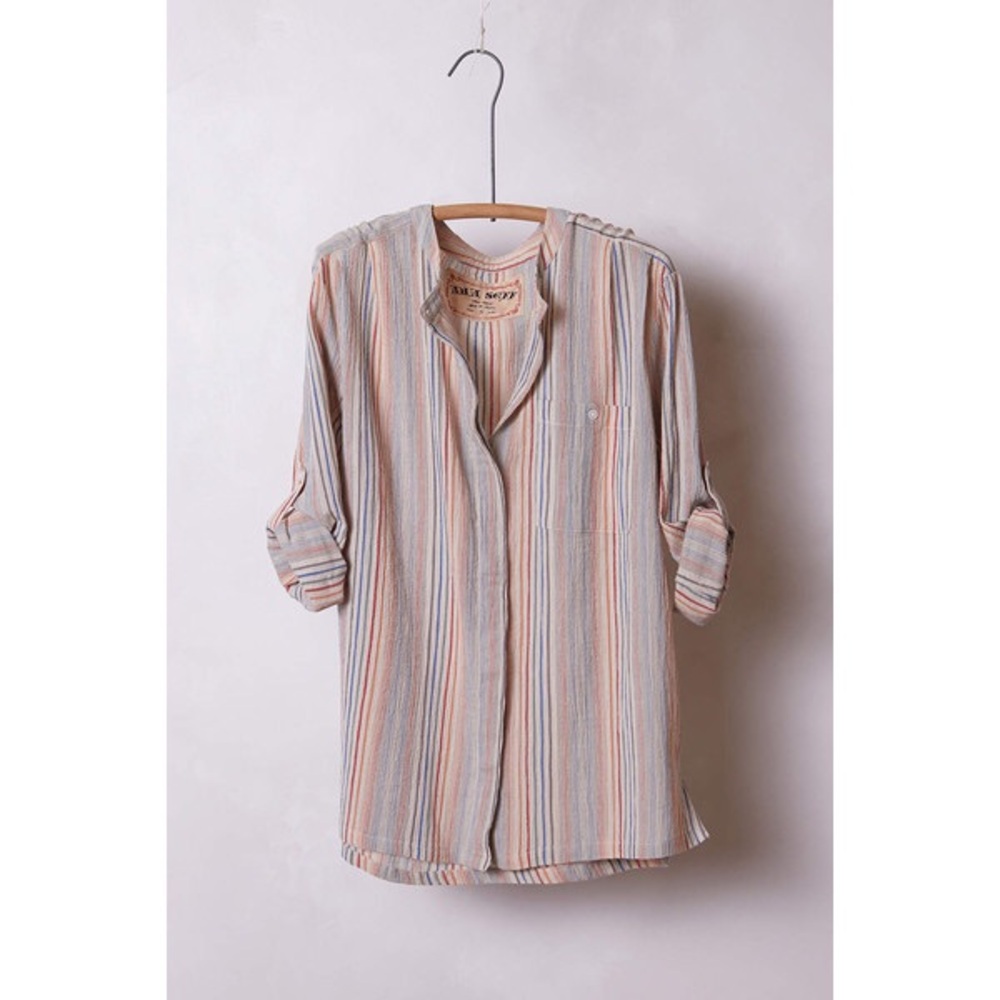 Anthropologie Ana Seff Gauze Buttondown